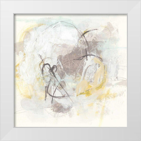 Stone Simile II White Modern Wood Framed Art Print by Vess, June Erica