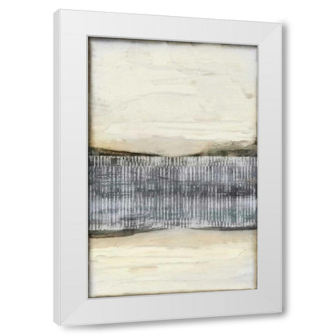 Divided Horizon I White Modern Wood Framed Art Print by Goldberger, Jennifer