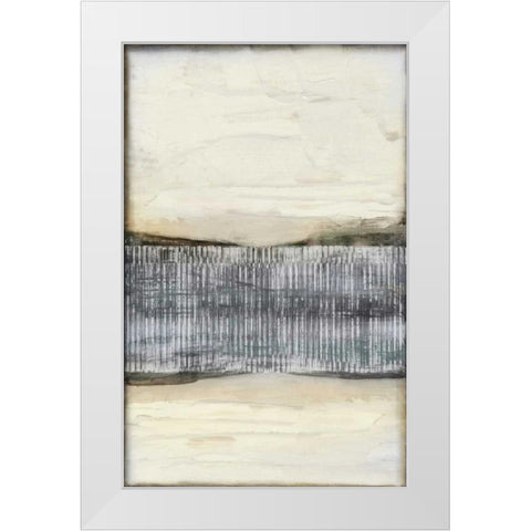 Divided Horizon I White Modern Wood Framed Art Print by Goldberger, Jennifer