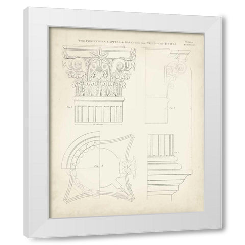 Greek and Roman Architecture I White Modern Wood Framed Art Print by Kelly, Thomas