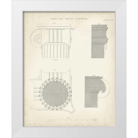 Greek and Roman Architecture VI White Modern Wood Framed Art Print by Kelly, Thomas