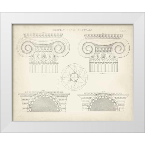Greek and Roman Architecture VIII White Modern Wood Framed Art Print by Kelly, Thomas