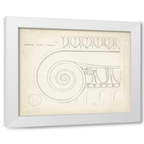 Greek and Roman Architecture IX White Modern Wood Framed Art Print by Kelly, Thomas