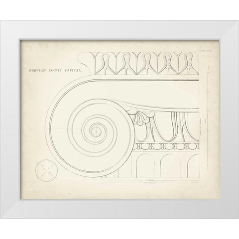 Greek and Roman Architecture IX White Modern Wood Framed Art Print by Kelly, Thomas