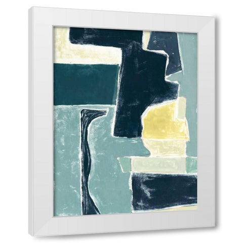 Blue Note IV White Modern Wood Framed Art Print by Delamater, Rob
