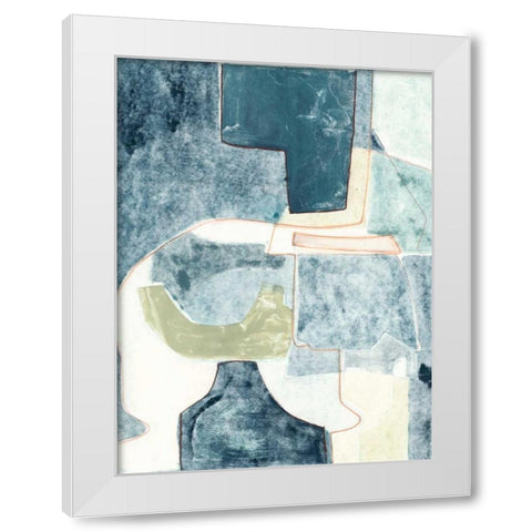 Blue Note VI White Modern Wood Framed Art Print by Delamater, Rob