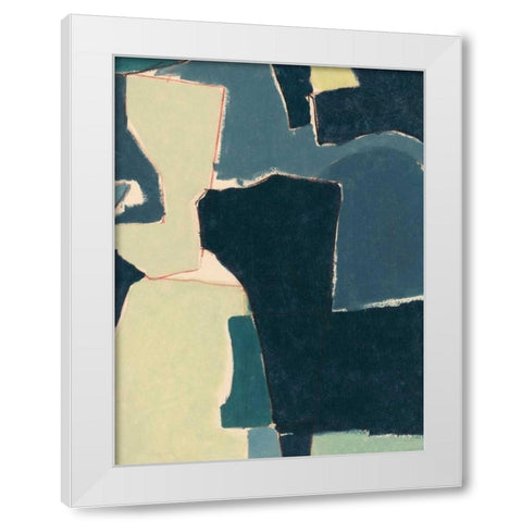 Blue Note VII White Modern Wood Framed Art Print by Delamater, Rob