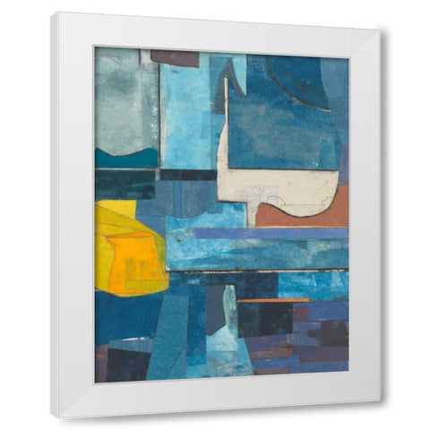 Journeymans Papers  II White Modern Wood Framed Art Print by Delamater, Rob