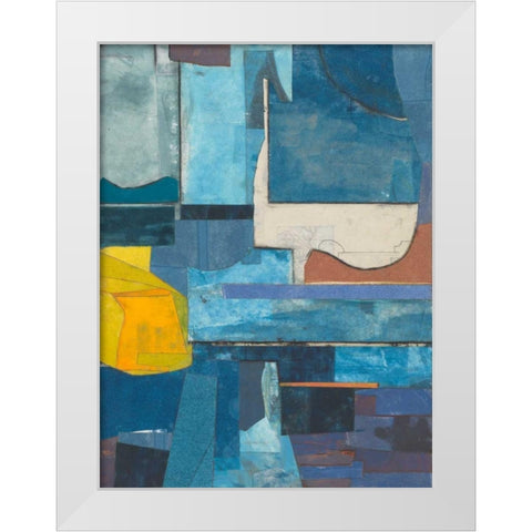 Journeymans Papers  II White Modern Wood Framed Art Print by Delamater, Rob