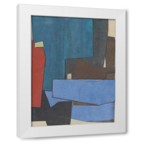 Journeymans Papers  III White Modern Wood Framed Art Print by Delamater, Rob