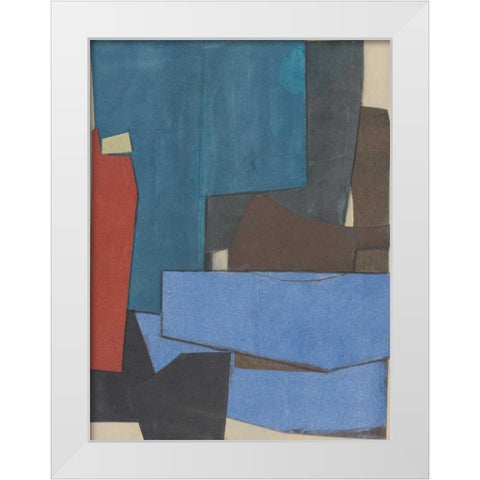 Journeymans Papers  III White Modern Wood Framed Art Print by Delamater, Rob