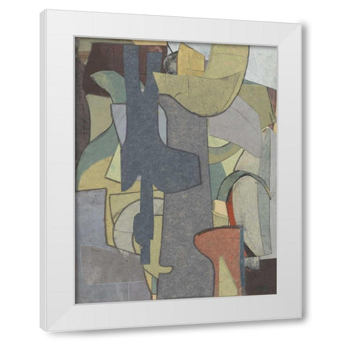Journeymans Papers  IV White Modern Wood Framed Art Print by Delamater, Rob