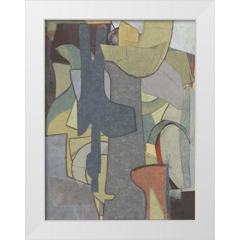 Journeymans Papers  IV White Modern Wood Framed Art Print by Delamater, Rob