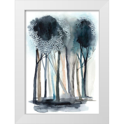Custom Tranquil Coppice (MC) I White Modern Wood Framed Art Print by Popp, Grace