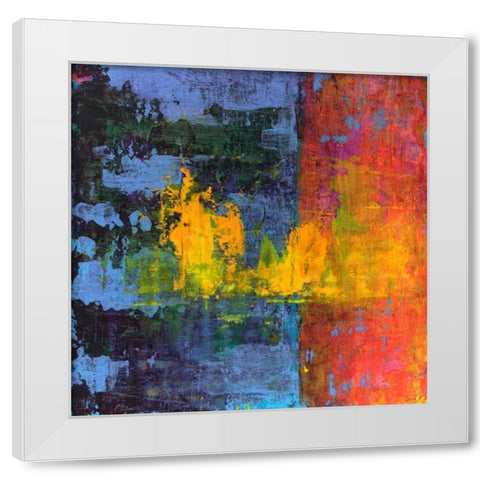 Hifi Abstract VI White Modern Wood Framed Art Print by Ray, Elena