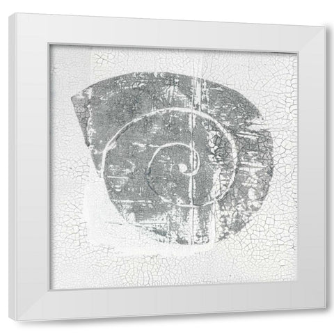 Minimalism V White Modern Wood Framed Art Print by Ray, Elena