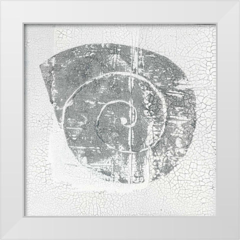 Minimalism V White Modern Wood Framed Art Print by Ray, Elena