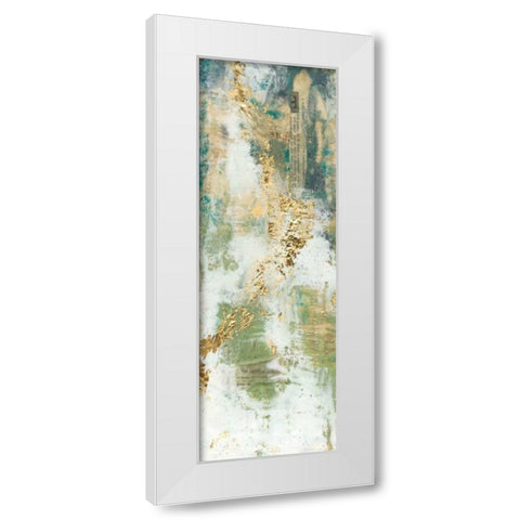 Aural Flow I White Modern Wood Framed Art Print by Goldberger, Jennifer