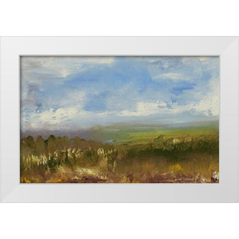 Pratts Falls Road II White Modern Wood Framed Art Print by Gordon, Sharon
