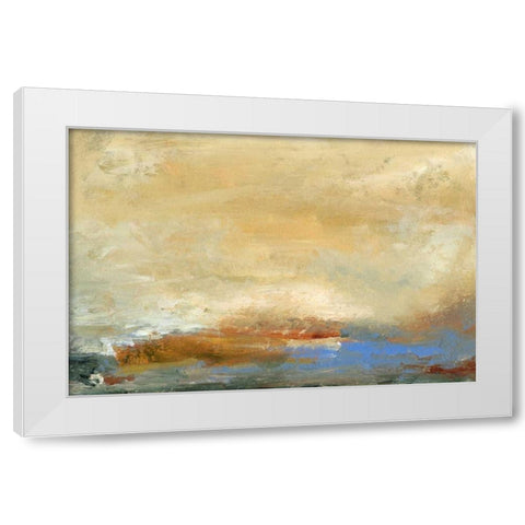 Coast View  I White Modern Wood Framed Art Print by Gordon, Sharon