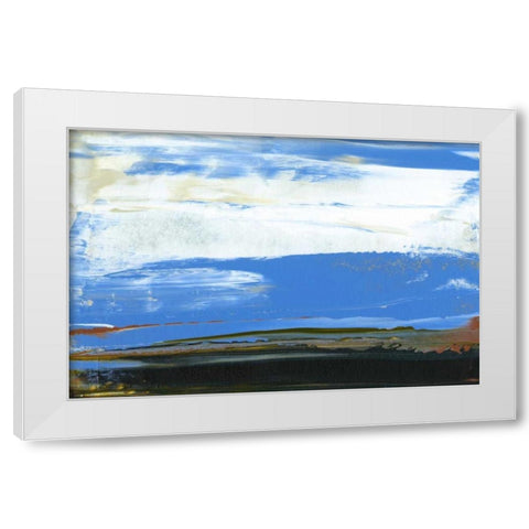 Deconstructed View in Blue I White Modern Wood Framed Art Print by Gordon, Sharon