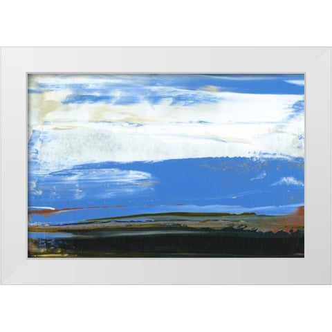 Deconstructed View in Blue I White Modern Wood Framed Art Print by Gordon, Sharon