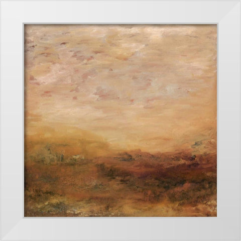 September Morning White Modern Wood Framed Art Print by Gordon, Sharon