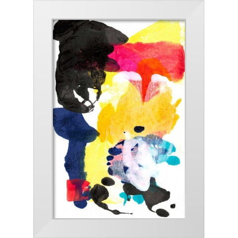 Paint Bloom I White Modern Wood Framed Art Print by Fuchs, Jodi