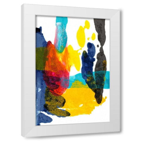 Paint Bloom III White Modern Wood Framed Art Print by Fuchs, Jodi