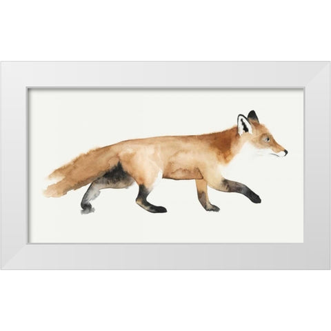 Fox Trot II White Modern Wood Framed Art Print by Popp, Grace