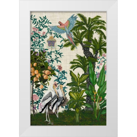 Paradis Chinoiserie II White Modern Wood Framed Art Print by McCavitt, Naomi