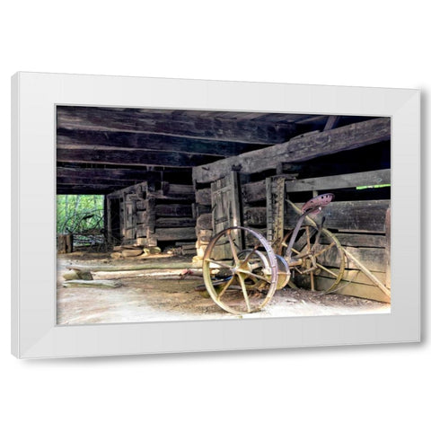 Yesteryear White Modern Wood Framed Art Print by Head, Danny