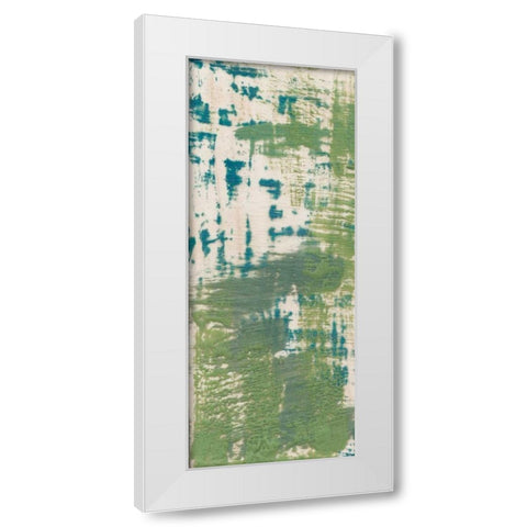 Cool Blue I White Modern Wood Framed Art Print by Goldberger, Jennifer