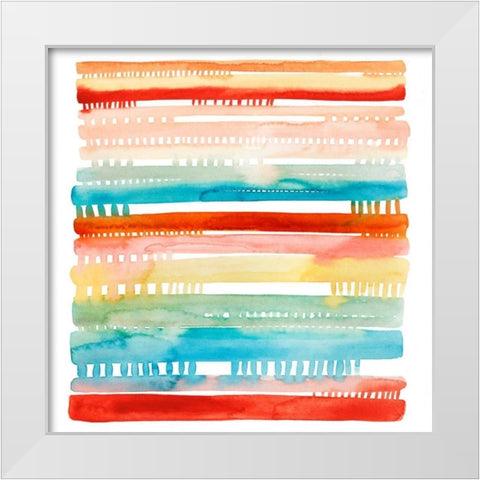 Connected Lines II White Modern Wood Framed Art Print by Popp, Grace