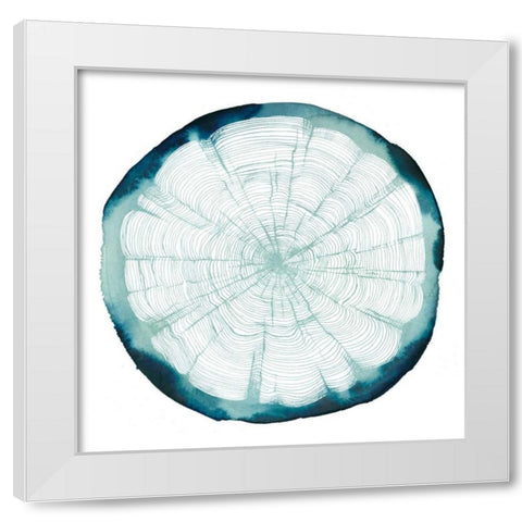 Tree Ring Overlay II White Modern Wood Framed Art Print by Popp, Grace