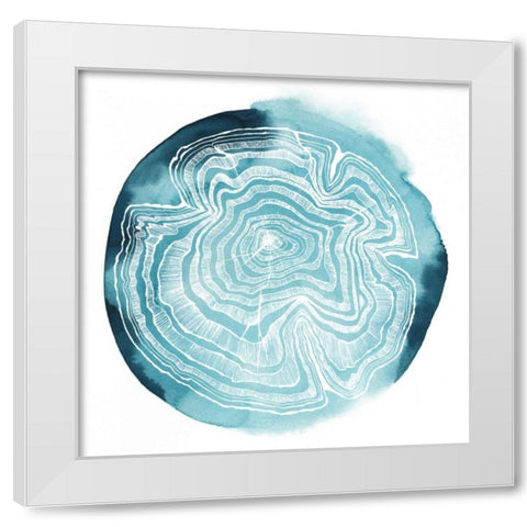 Tree Ring Overlay IV White Modern Wood Framed Art Print by Popp, Grace