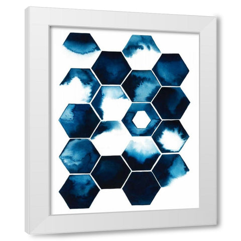 Stormy Geometry I White Modern Wood Framed Art Print by Popp, Grace