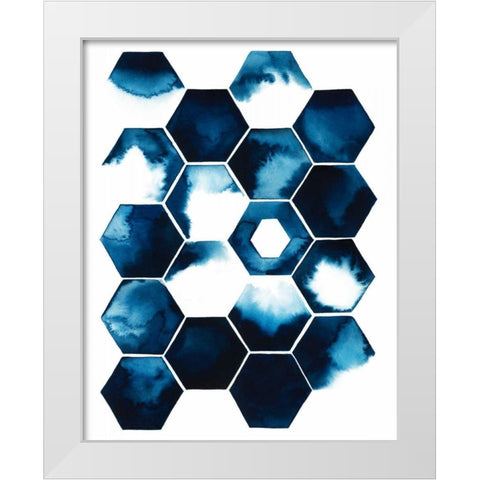 Stormy Geometry I White Modern Wood Framed Art Print by Popp, Grace