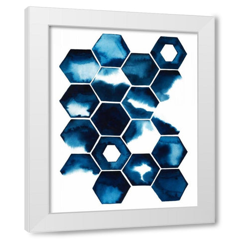Stormy Geometry II White Modern Wood Framed Art Print by Popp, Grace