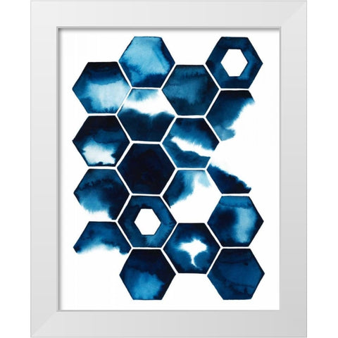 Stormy Geometry II White Modern Wood Framed Art Print by Popp, Grace