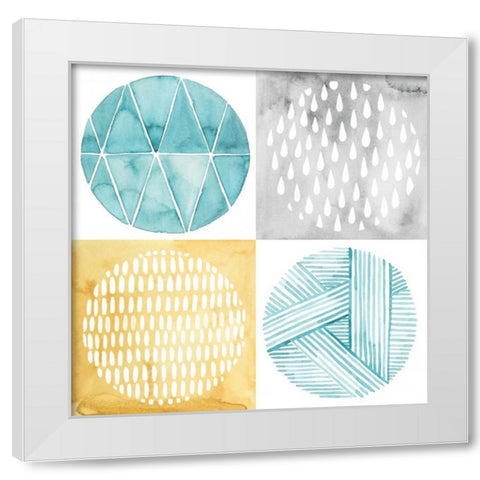 Celestial Ring I White Modern Wood Framed Art Print by Popp, Grace
