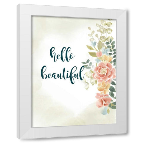 Baby Girl I White Modern Wood Framed Art Print by Studio W