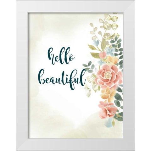 Baby Girl I White Modern Wood Framed Art Print by Studio W