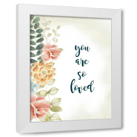 Baby Girl II White Modern Wood Framed Art Print by Studio W