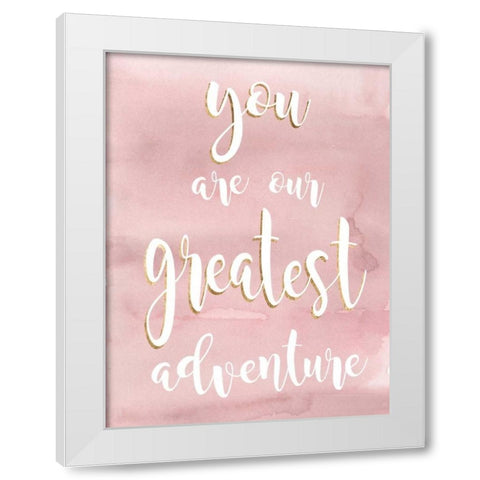 Baby Girl III White Modern Wood Framed Art Print by Studio W