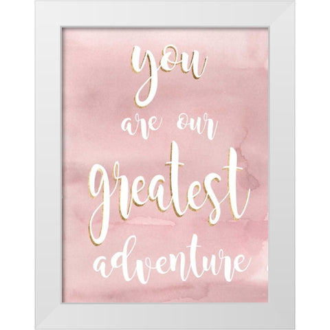 Baby Girl III White Modern Wood Framed Art Print by Studio W