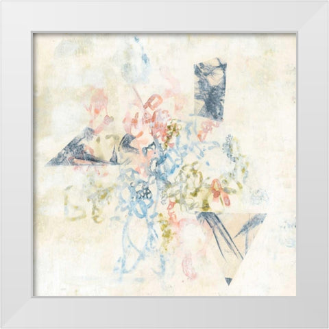 Pastel Scribble II White Modern Wood Framed Art Print by Goldberger, Jennifer