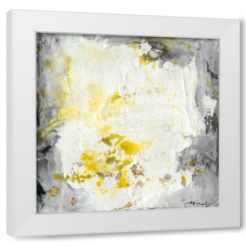 Soft Cliffs I White Modern Wood Framed Art Print by Combs, Joyce