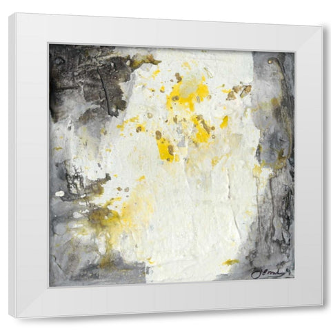 Soft Cliffs II White Modern Wood Framed Art Print by Combs, Joyce