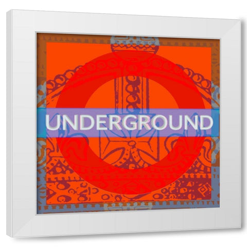 London Calling I White Modern Wood Framed Art Print by Montillio, Louise